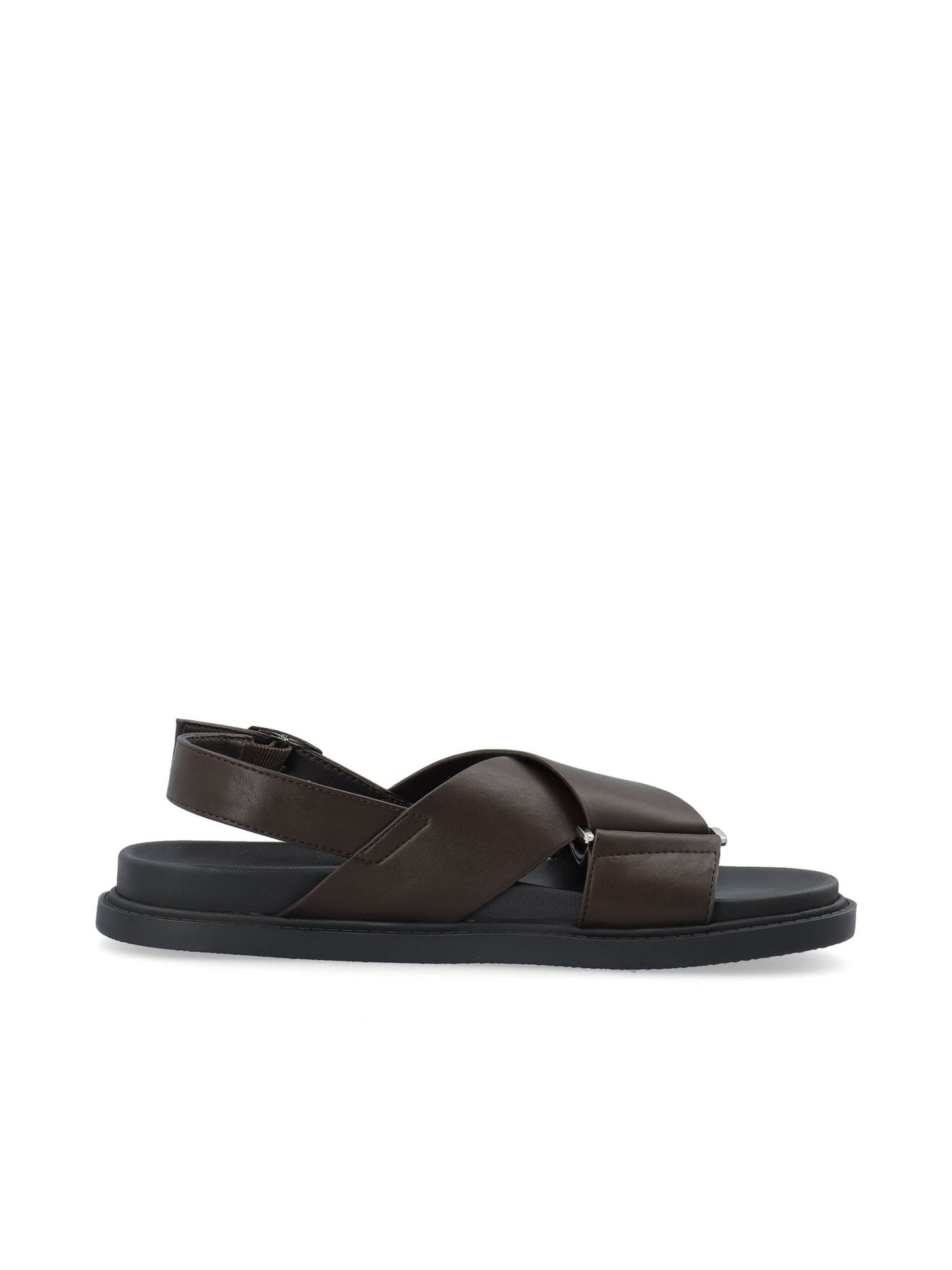 BIAOSLO Cross Sandal Faux Leather