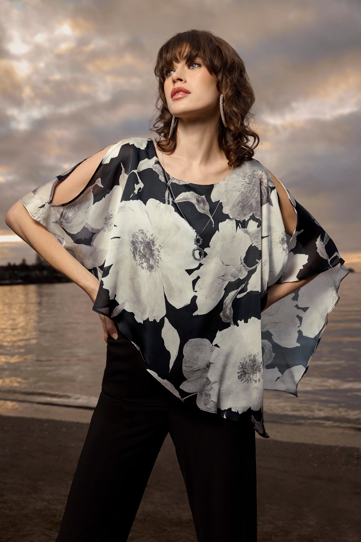 Frank Lyman Dressy Top with Necklace