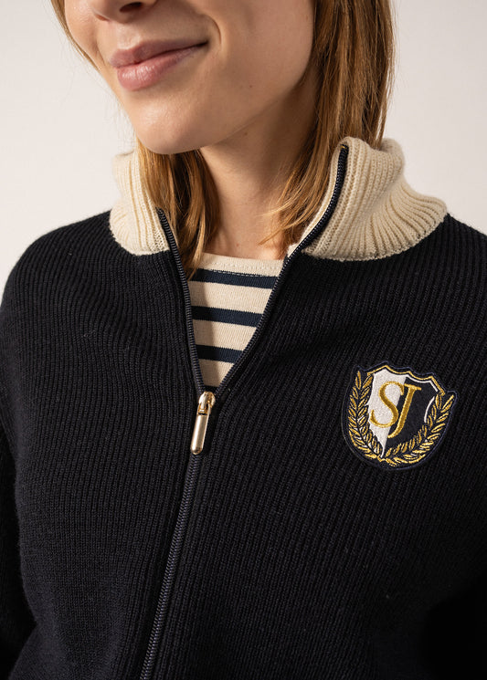 Saint James Campus Zip Cardigan