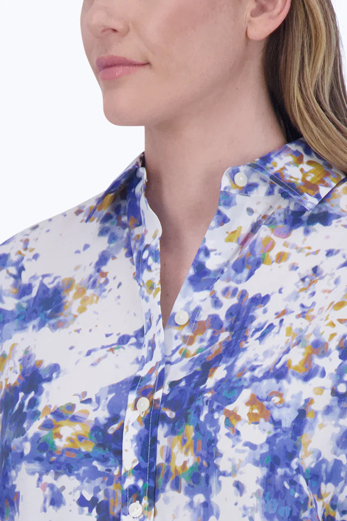 Foxcroft Meghan Non-Iron Abstract Print Shirt