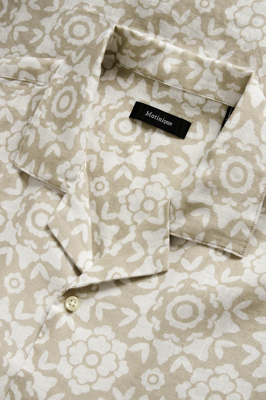 Matinique Klampo Print Linen Shirt