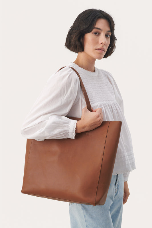 Part Two Emrie Large Leather Tote