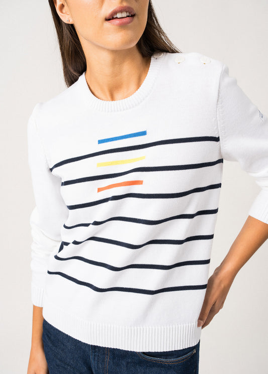 Saint James Sisteron Multi Stripe Sweater