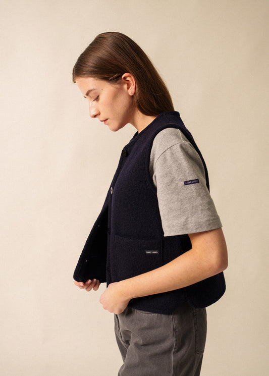 Saint James Jura Boiled Wool Vest