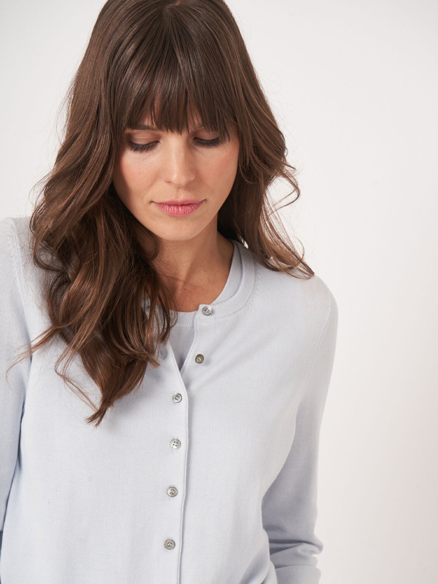 Repeat Basic Fine Knit Cardigan