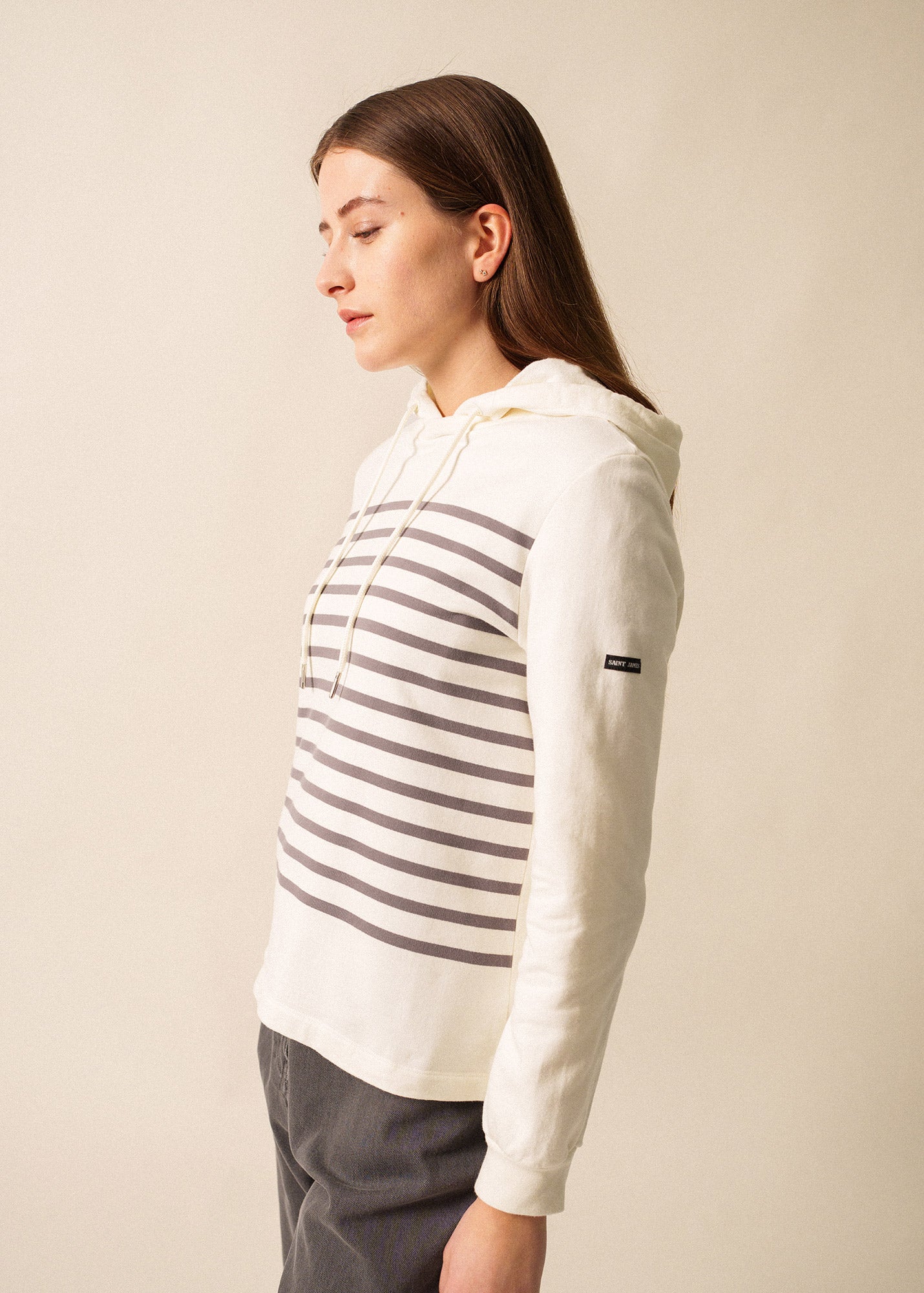 Saint James Norah Stripe Hoodie