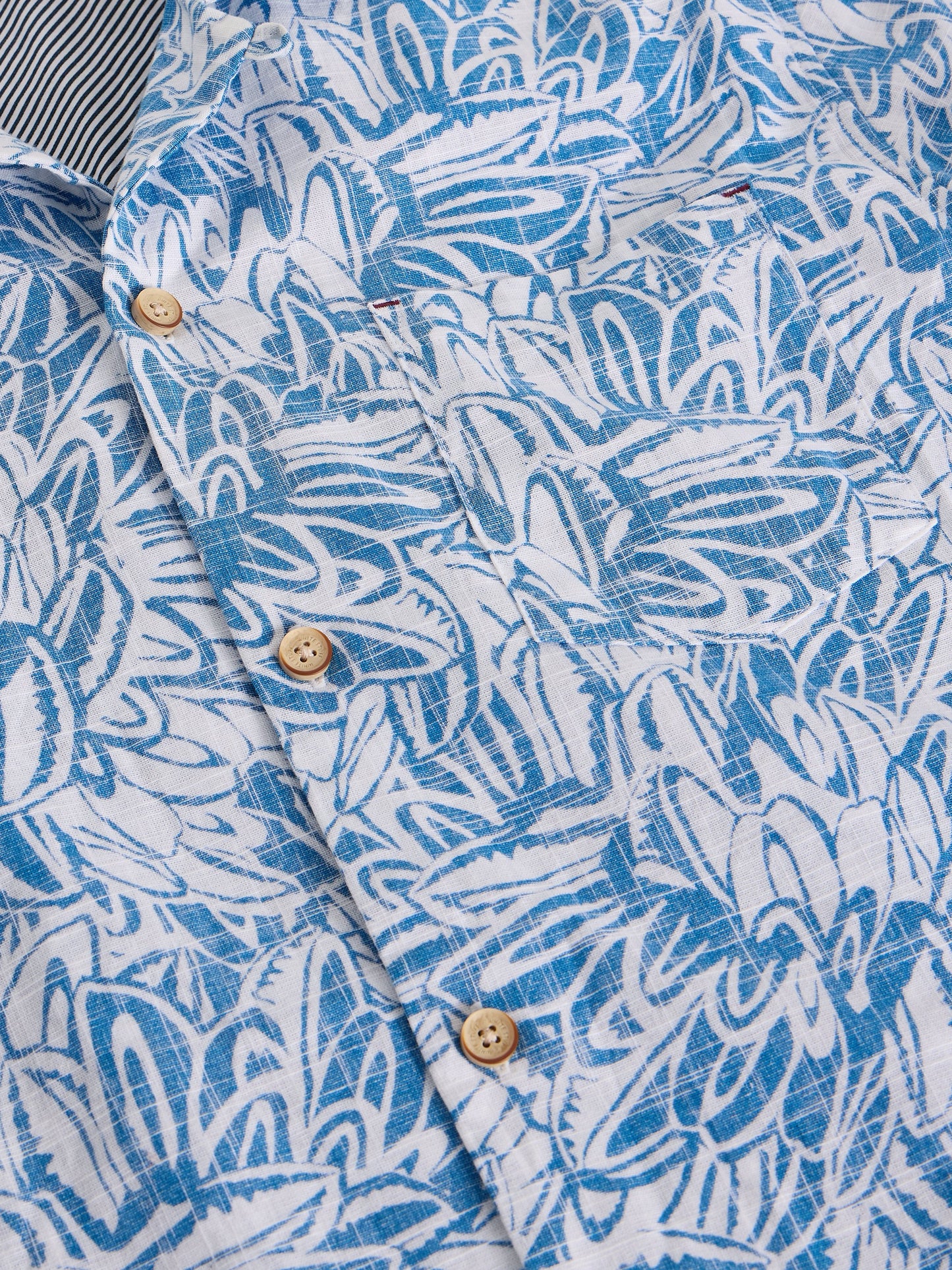 White Stuff Finsbury Leaf Print Shirt