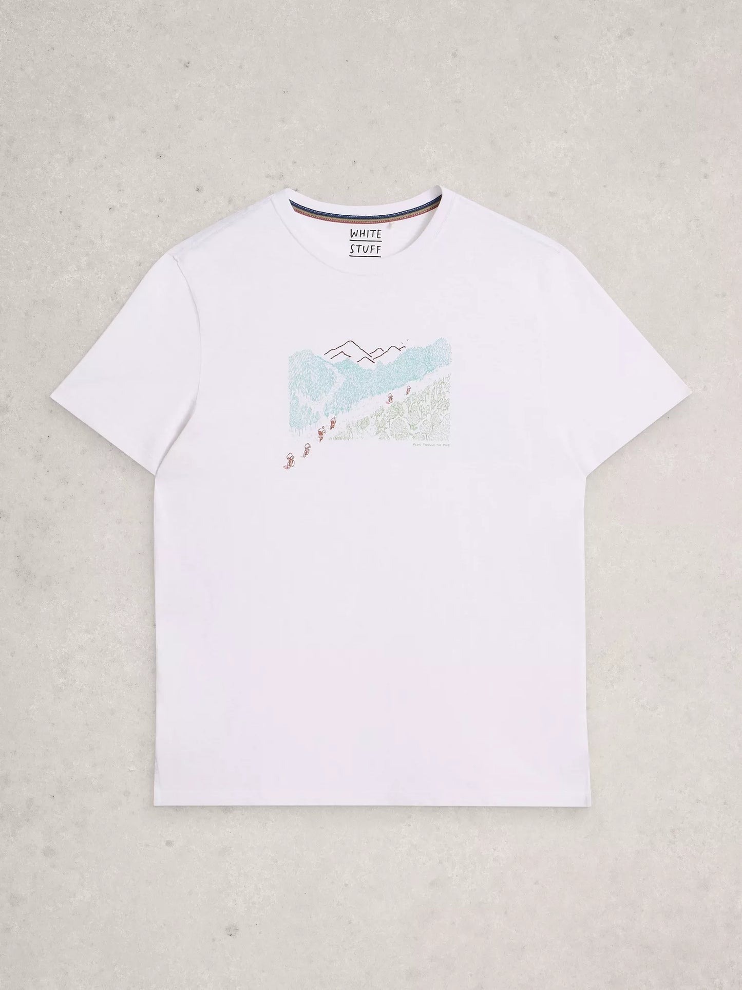 White Stuff Men's Abersoch Pedal Graphic T-shirt