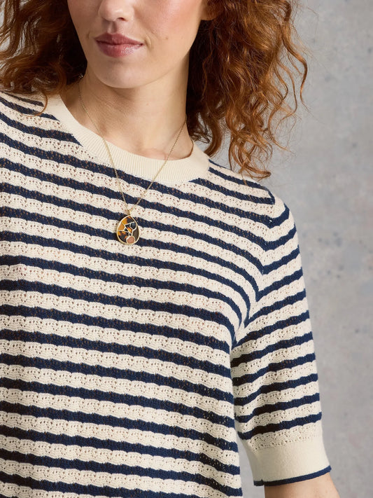 White Stuff Holly Pointelle T-shirt