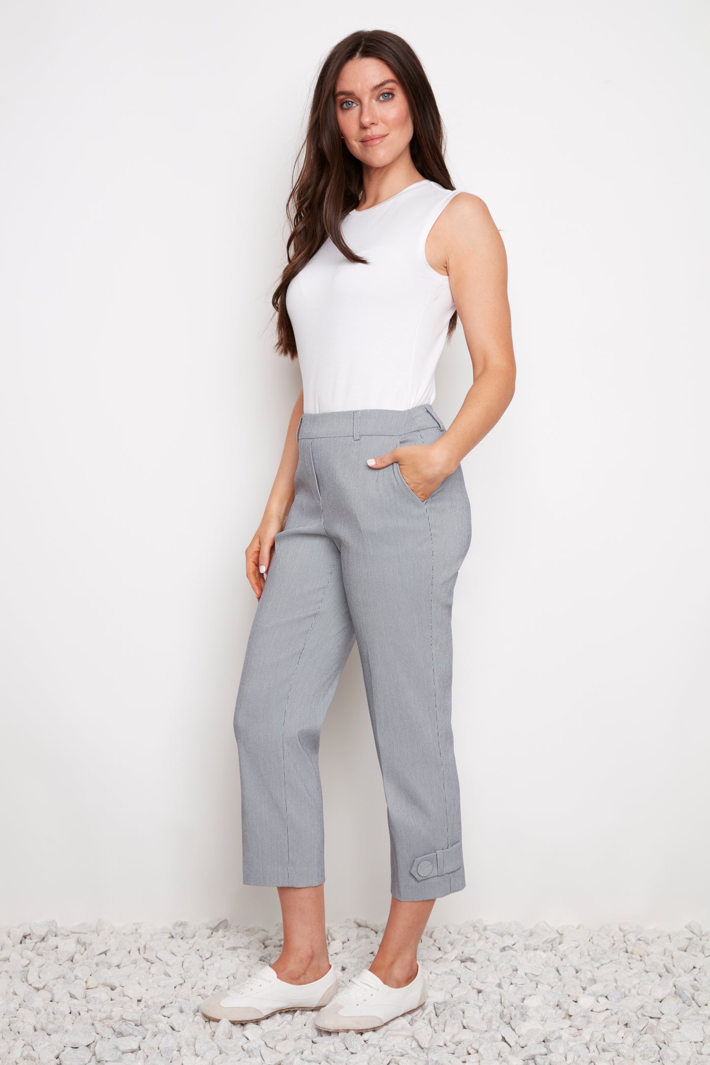 UP! Techno Stripe Crop Pant