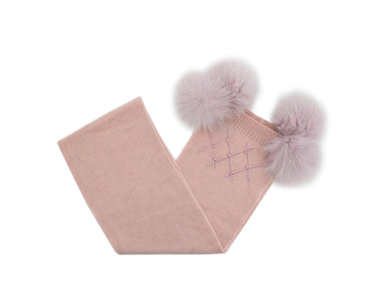 Mitchie's Knit Scarf with Crystals