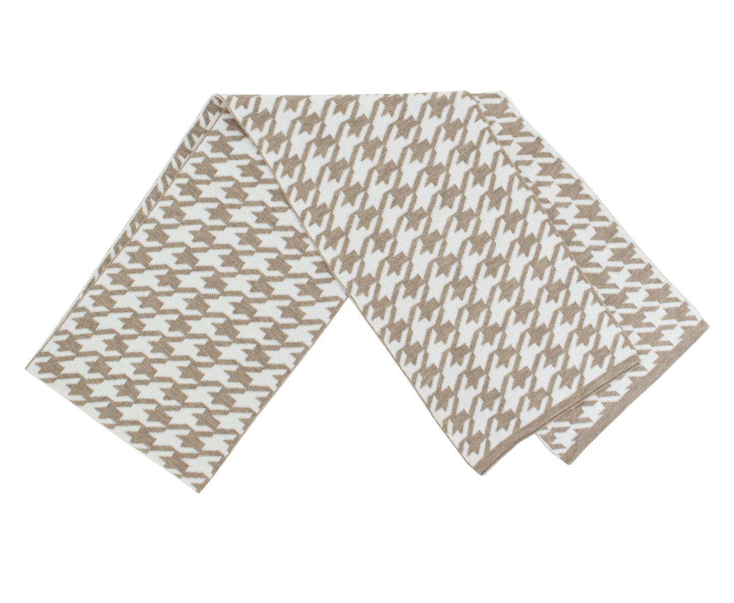 Mitchie's Knit Houndstooth Scarf