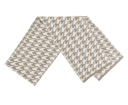 Mitchie's Knit Houndstooth Scarf