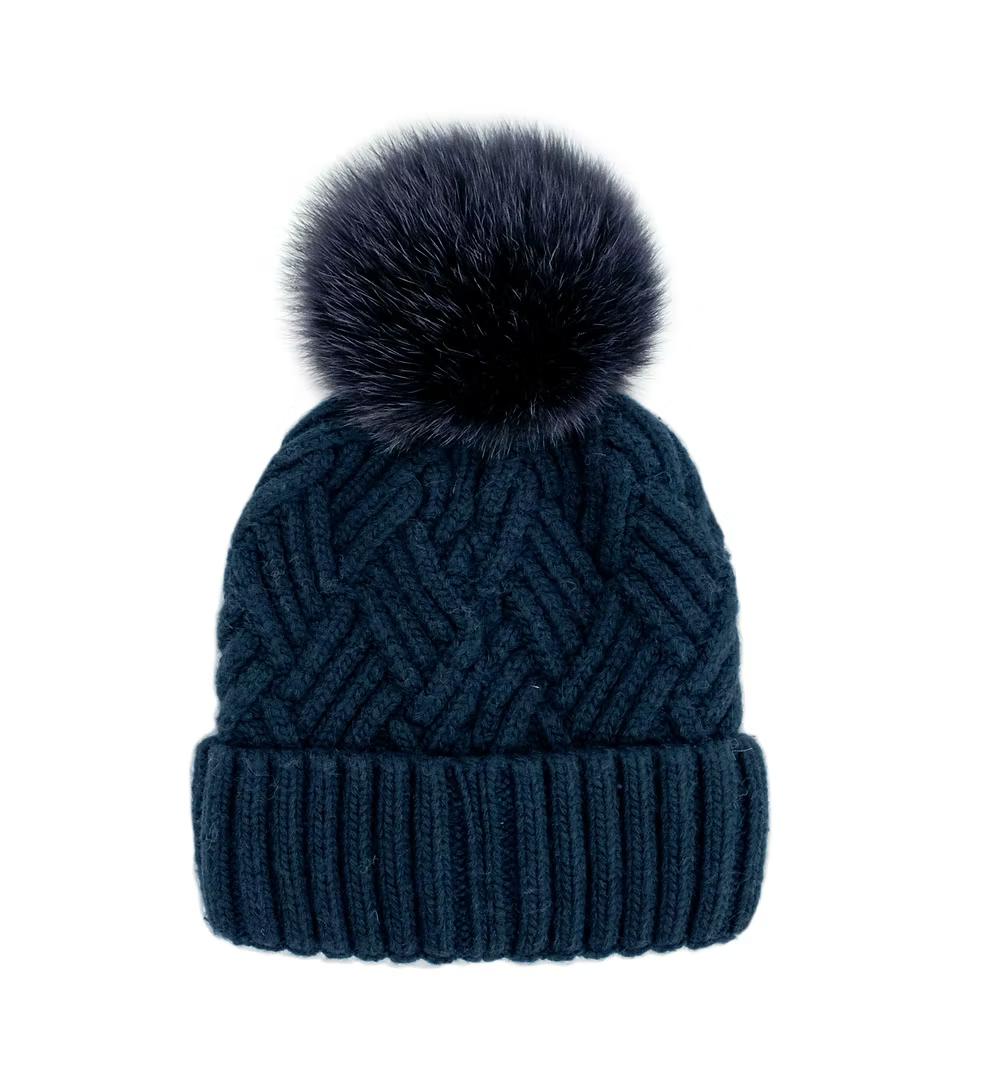 Mitchie's Knit Hat with Pom