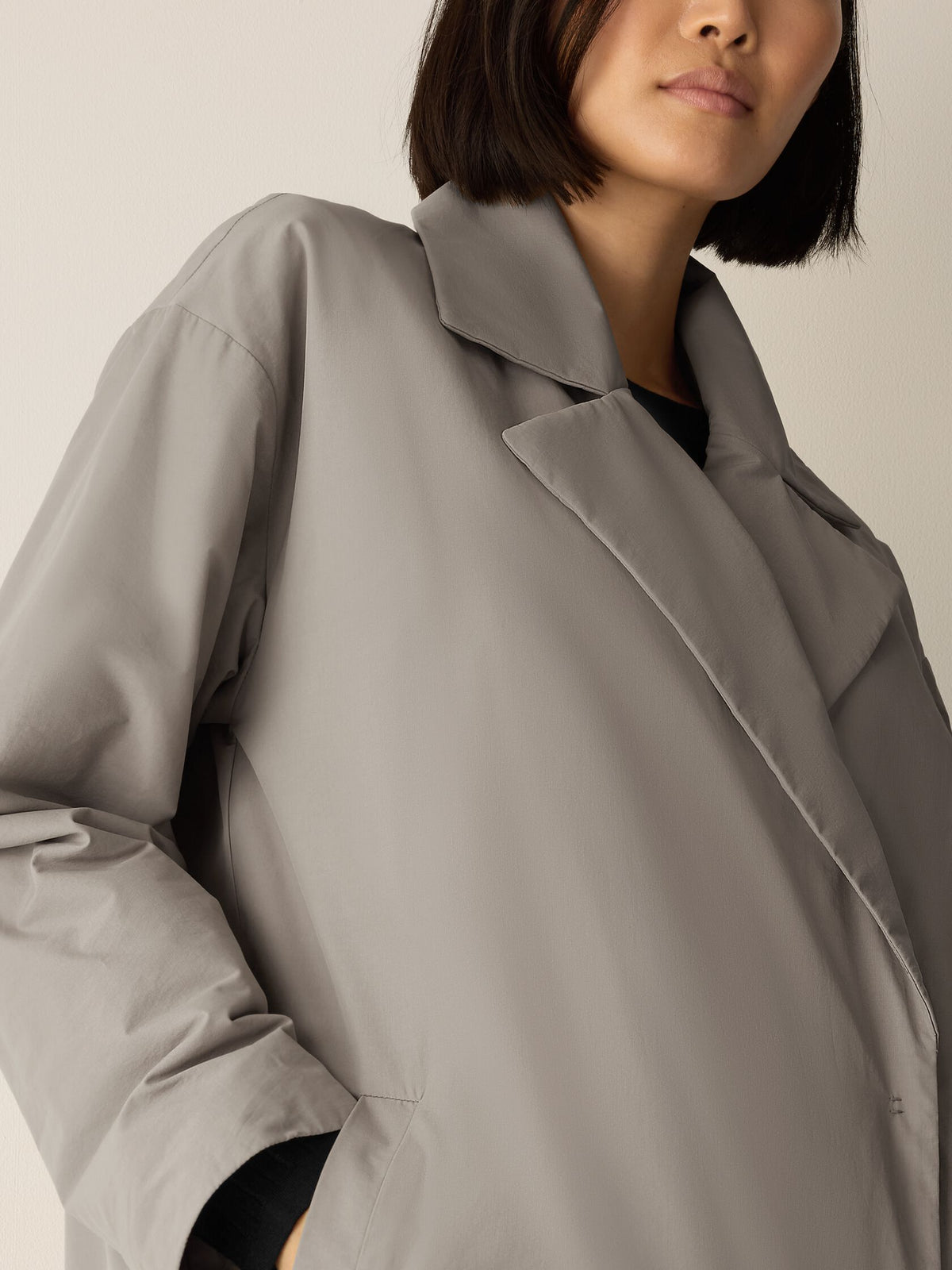 Eileen Fisher Padded Trench Coat