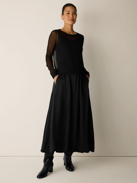 Eileen Fisher Bubble Hem Skirt