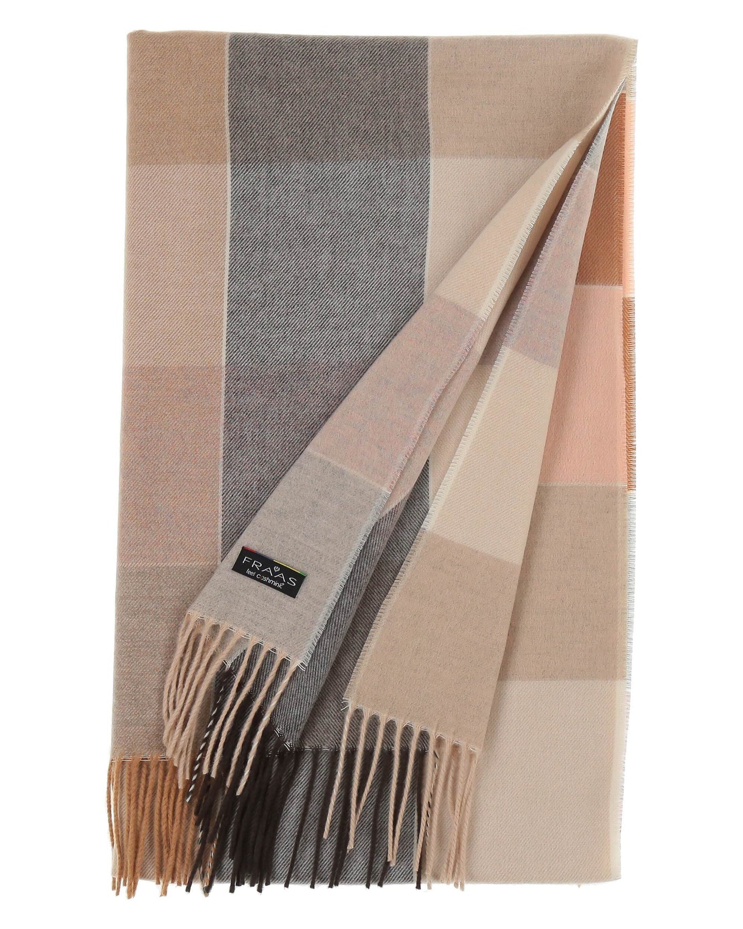 Fraas Checkered Oversize Cashmink Scarf