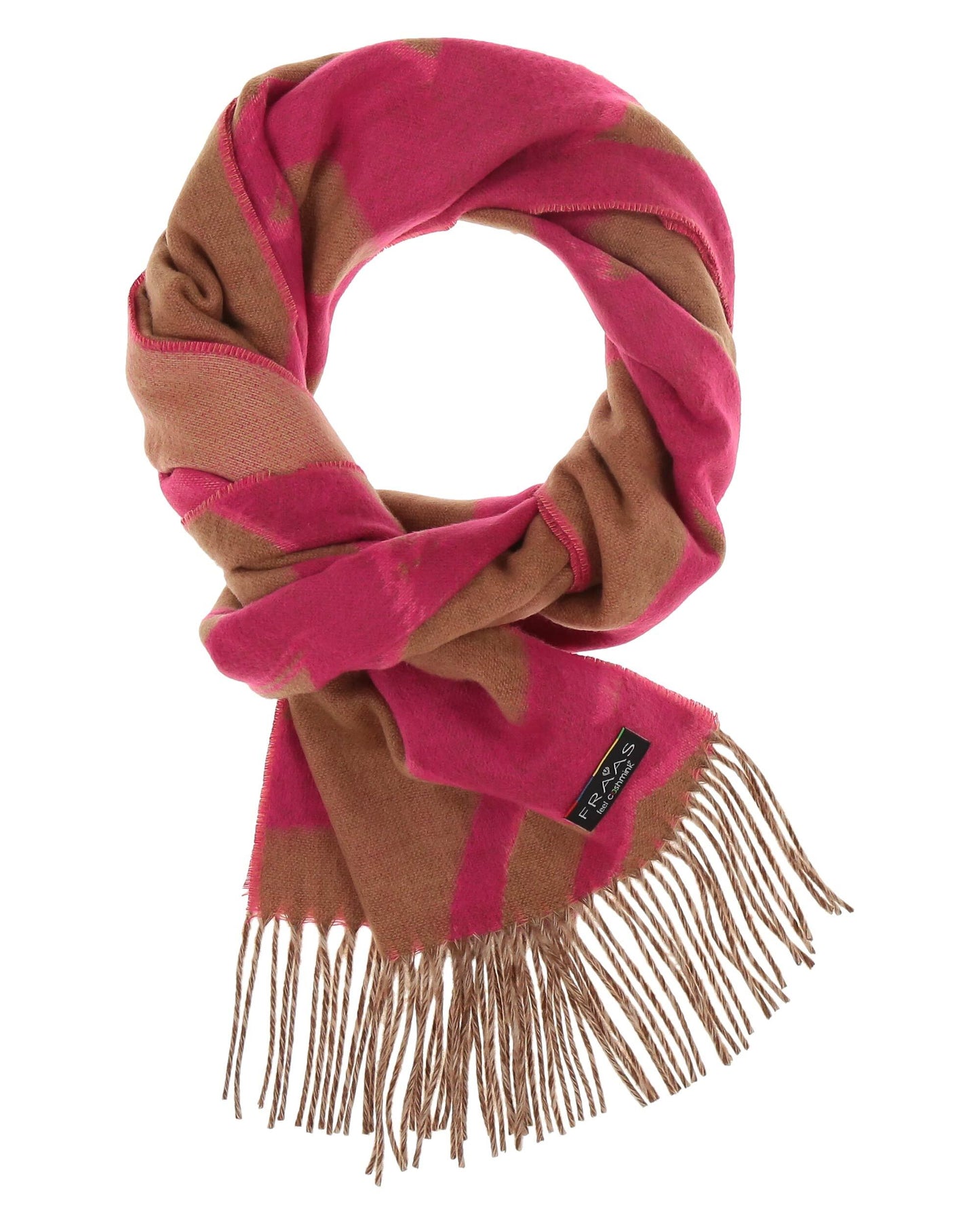 Fraas Brushed Circles Cashmink Scarf