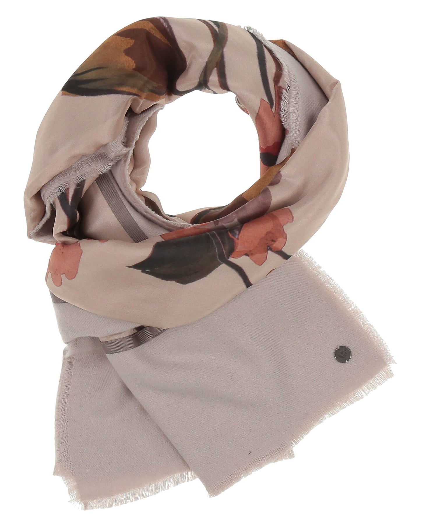 Fraas Misty Floral Patchwork Scarf