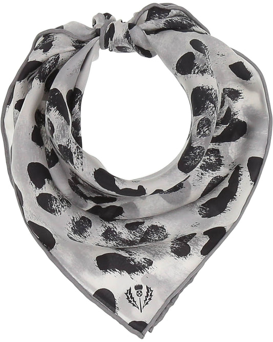 Animal Print Square Silk Neckie