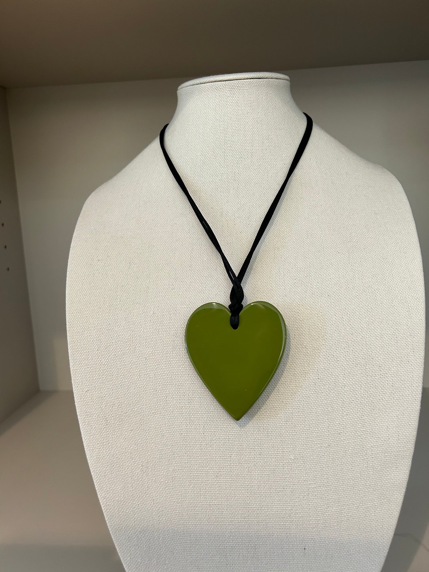Zsiska Prima Print Heart Necklace