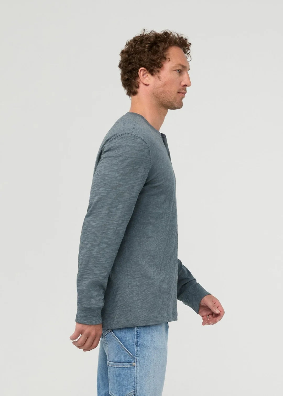 DUER Midweight Slub Jersey Long Sleeve Henley