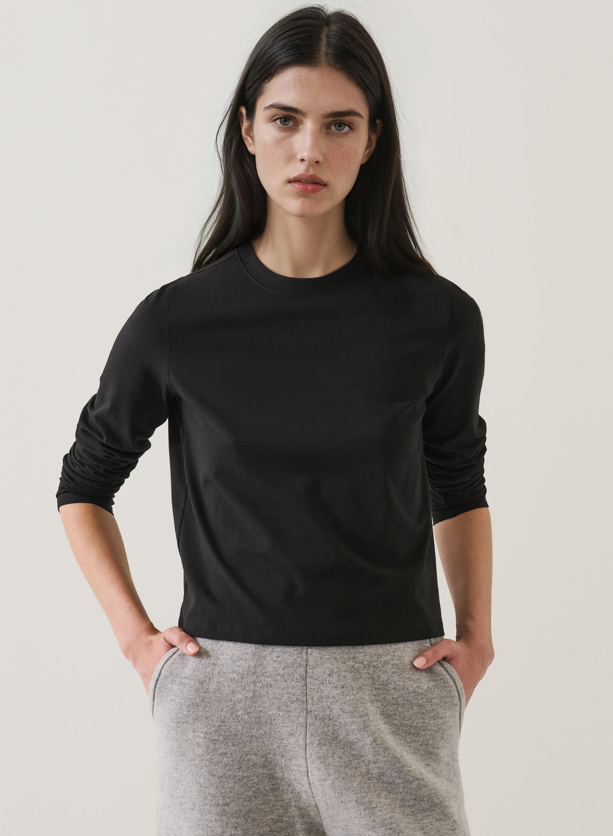 Patrick Assaraf Iconic Long Sleeve Tee