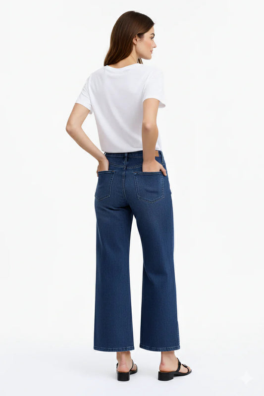 Carreli Wide Leg Gaucho Jean