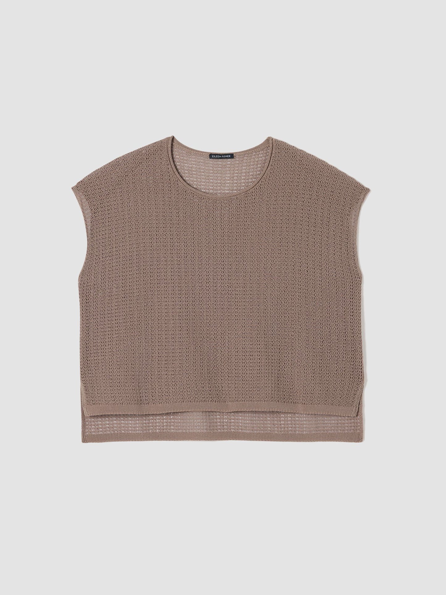 Eileen Fisher Organic Cotton Cord Cap Sleeve Top