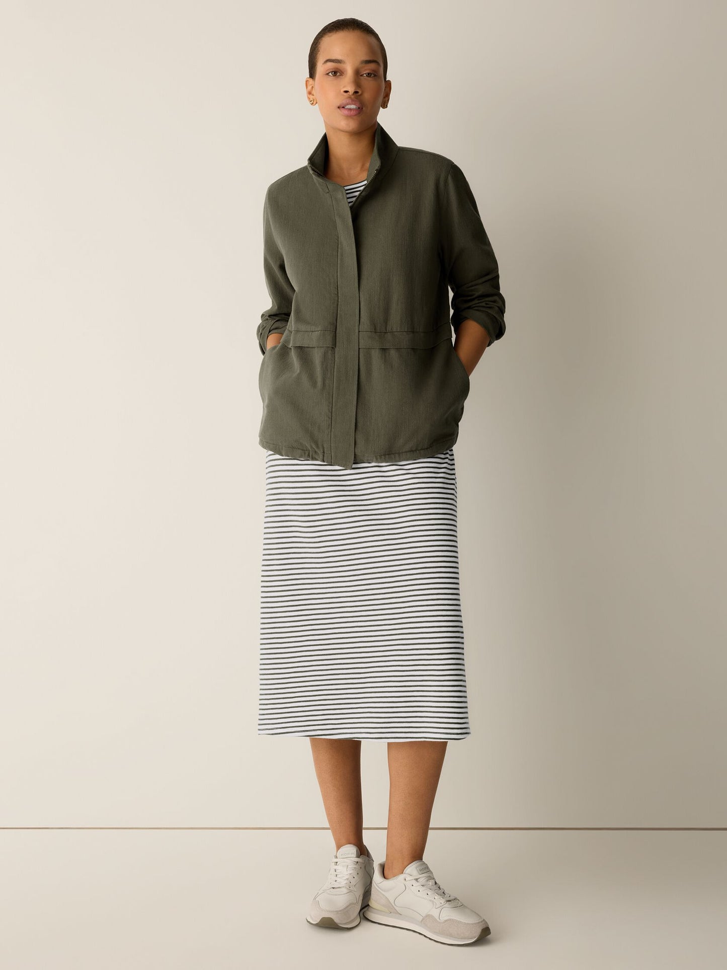Eileen Fisher Zip Up Jacket