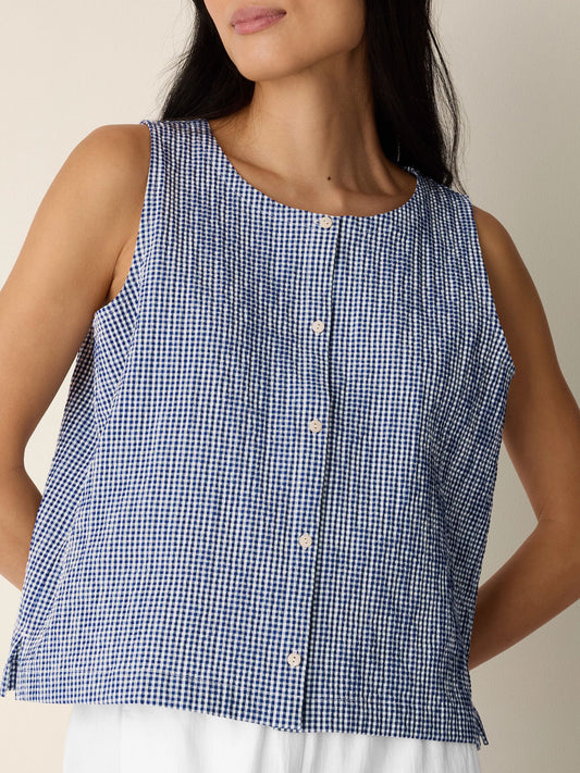 Eileen Fisher Round Neck Vest