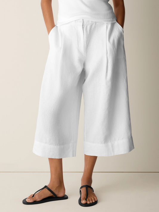 Eileen Fisher High Waisted Crop Trouser