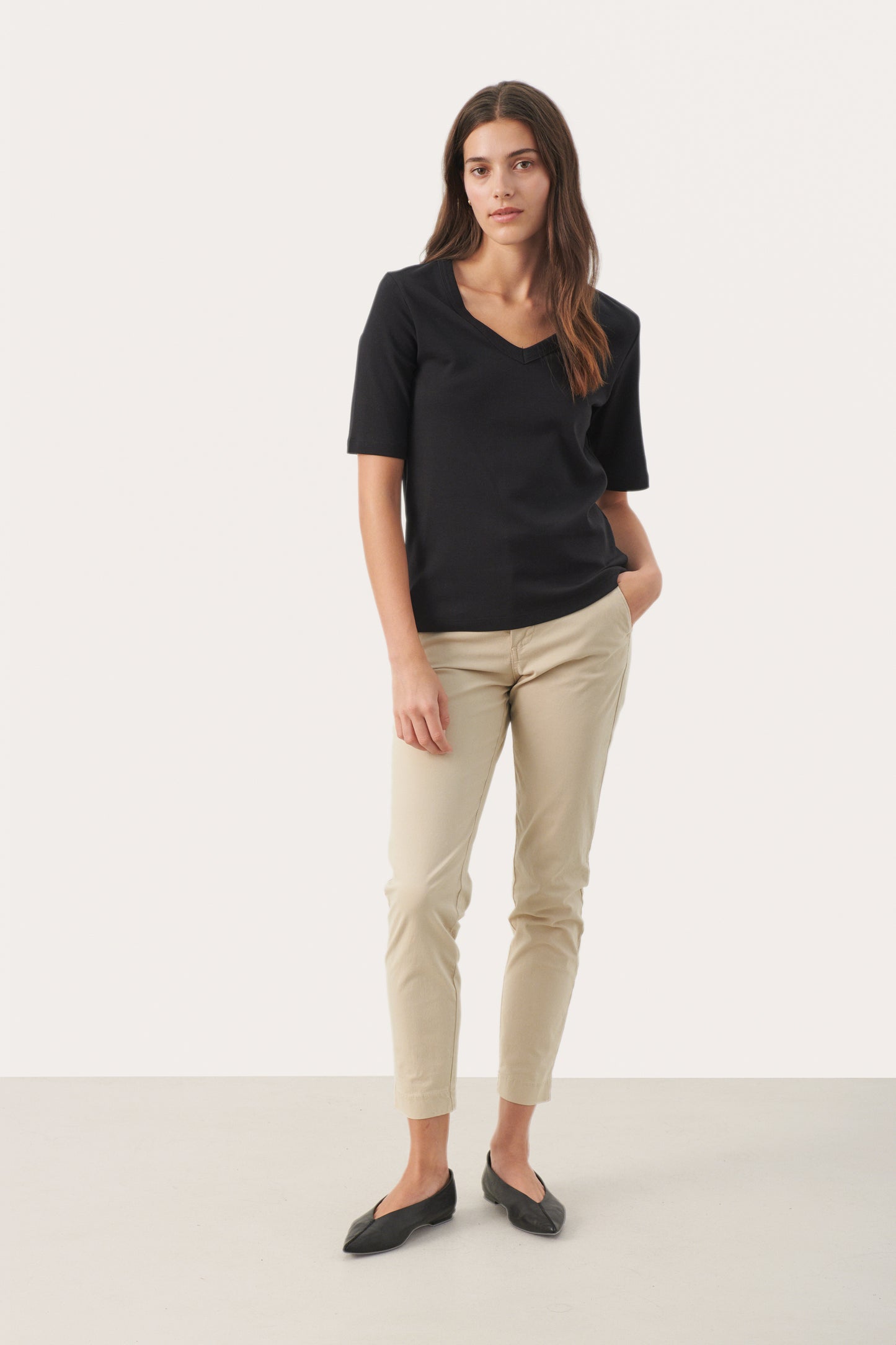 Part Two Ratansa V-Neck Cotton T-Shirt