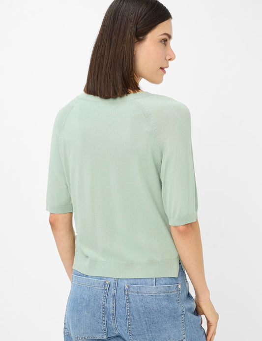 Brax Lesley V-Neck Fine Knit Top