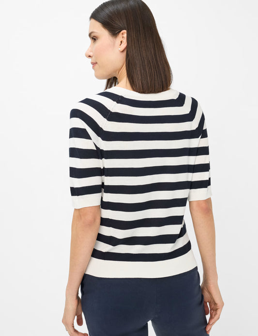 Brax Lesley Striped Fine Knit Top