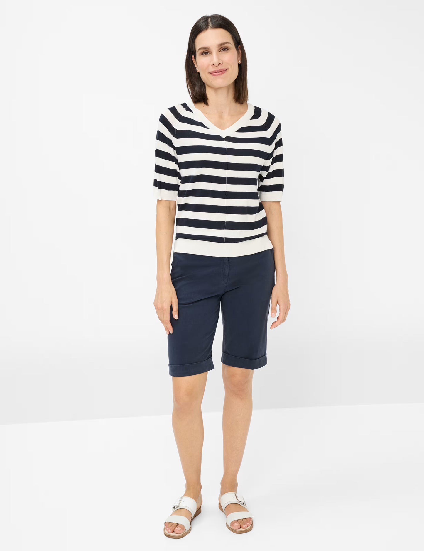 Brax Lesley Striped Fine Knit Top