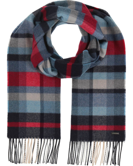 Bugatti Men's Plaid Wool Scarf