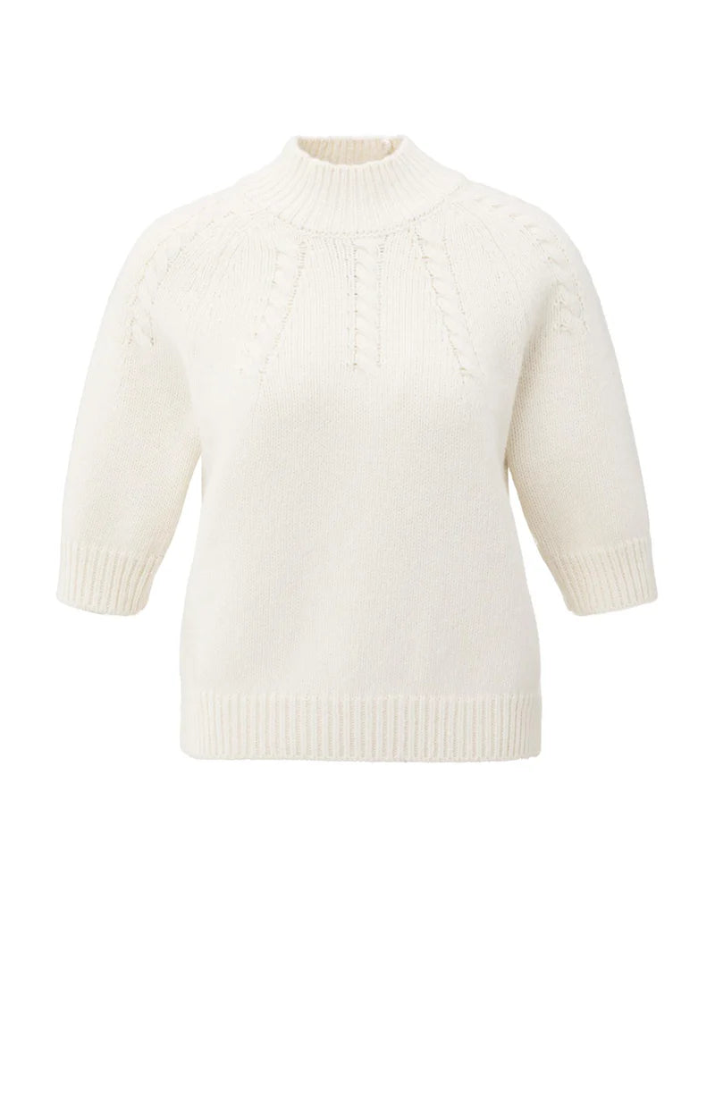 YAYA Chunky Knit Cable Knit Sweater