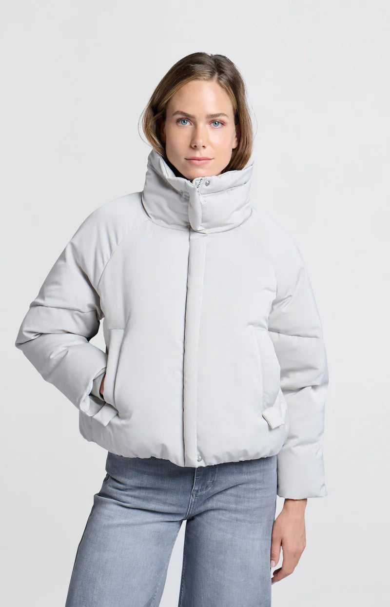 YAYA Cropped Oversized Puffer Coat