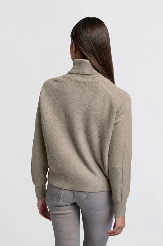 YAYA Cable Knit Turtleneck Sweater
