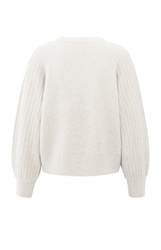 YAYA Rib Sleeve Sweater