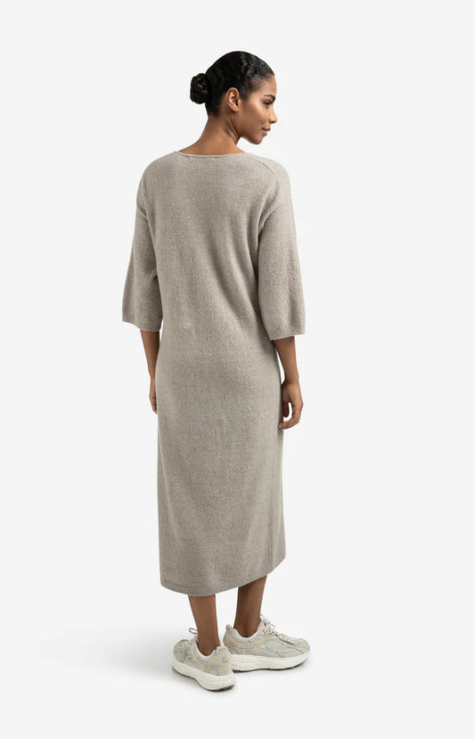 YAYA Knit V-Neck Dress