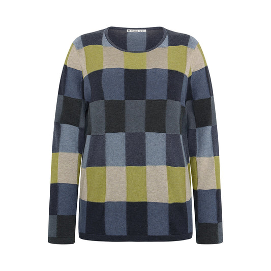 Mansted Lillith Check Cotton Sweater