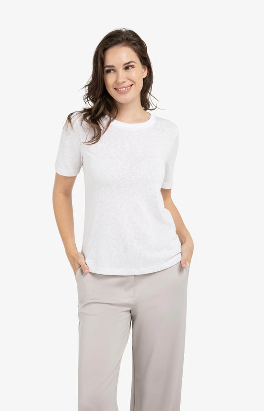 YAYA Melange Ribbed T-Shirt
