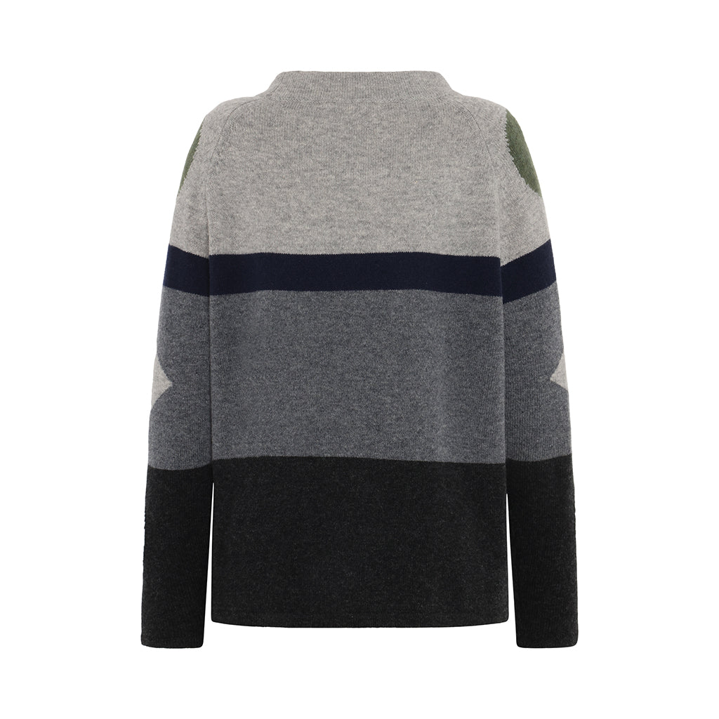 Mansted Popcorn Print Wool Sweater