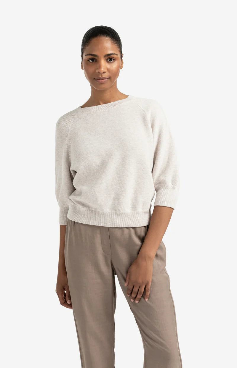 YAYA Raglan Sleeve Knit Sweater