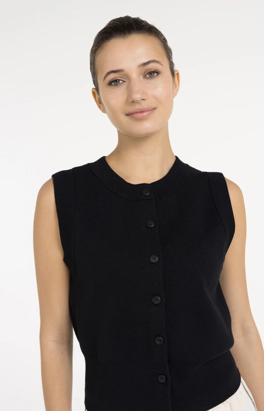 YAYA Sleeveless Cardigan