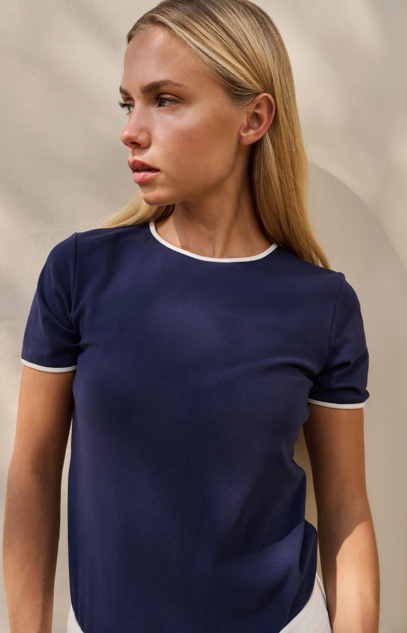 YAYA T-Shirt with Contrast Trim