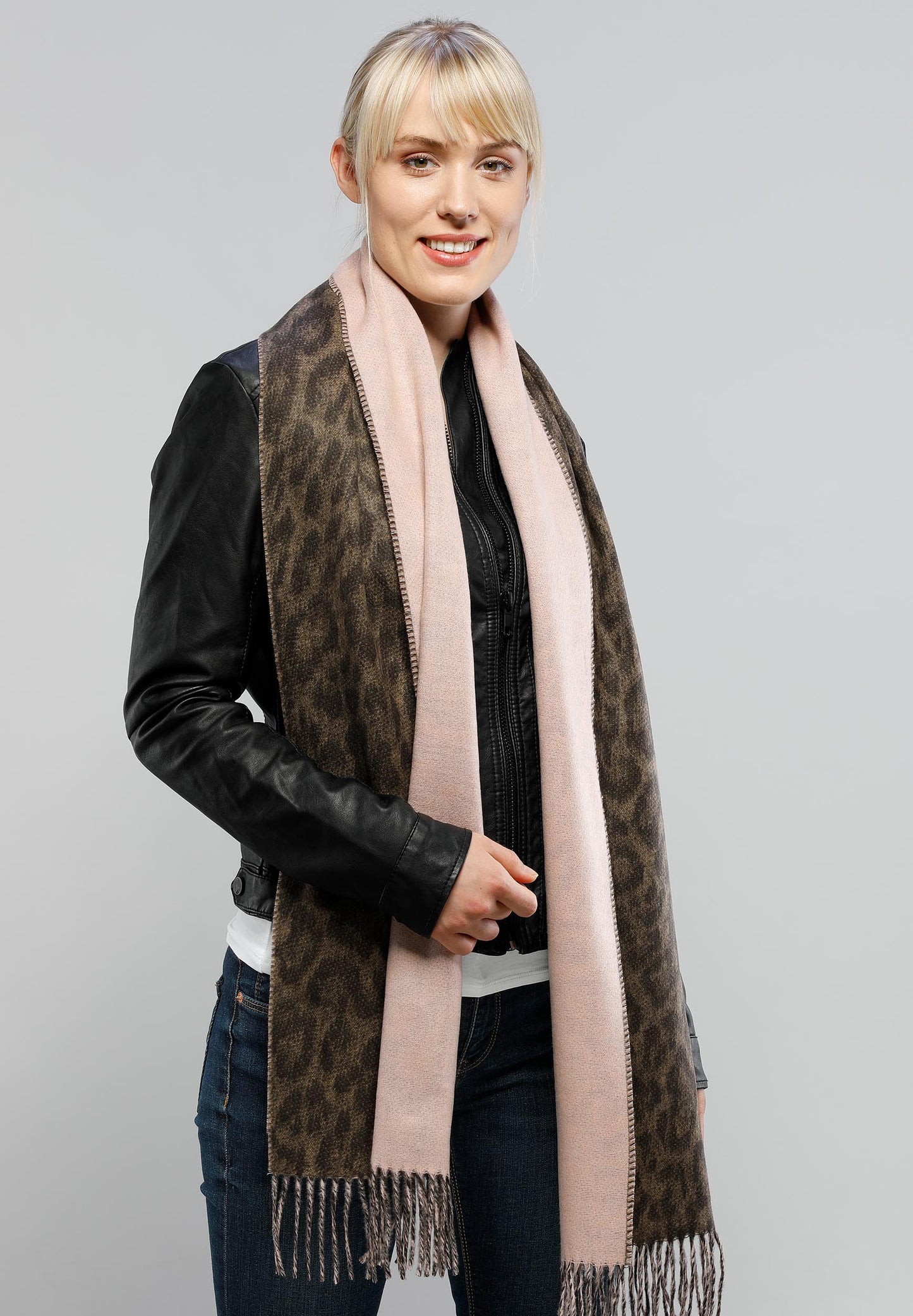 FRAAS Two Tone Leo Woven Cashmink® Scarf