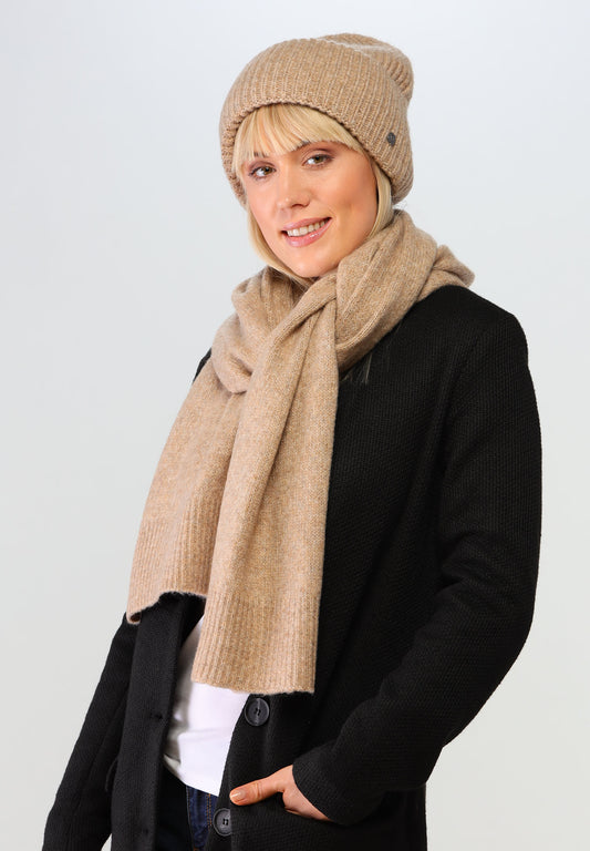 Fraas Melange Knit Scarf